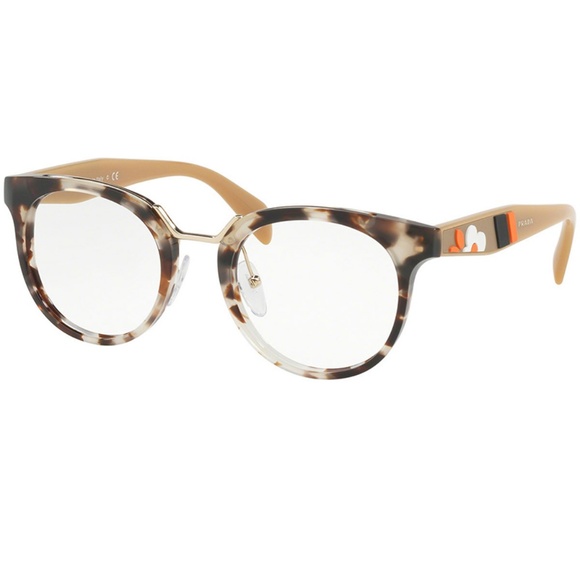 Prada Accessories - Prada Eyeglasses Havana w/Demo Customisable Lens